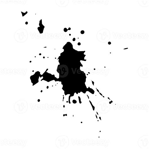 Abstract Black Ink Splash For Design Element 11029412 Png