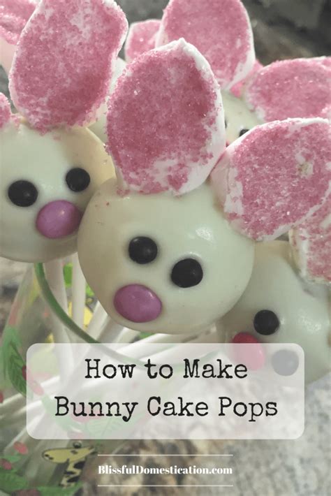 Chocolate easter bunny is all about rabbit dipped in creamy chocolate. How to Make Bunny Cake Pops | Blissful Domestication