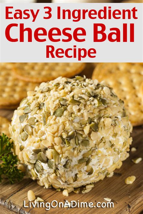 3 Ingredient Easy Cheese Ball Recipe