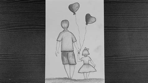 Pencil Art Pencil Drawings Fathers Day Specials Step By Step