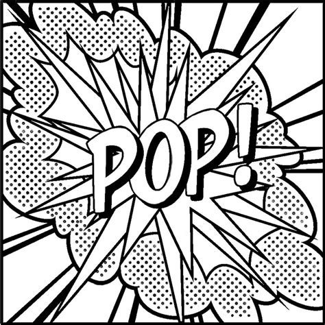 Retro pop art coloring pages. theArtRoom at Home — The Art Room