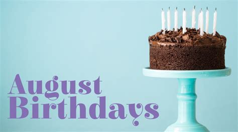 August Birthdays Aftermath Enterprises