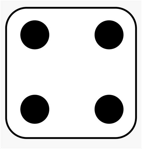 Dice Clipart 2 Dot Hd Png Download Kindpng