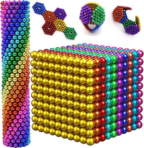 Magnetic Balls 5mm 1000pcs Multicolor Fidget Gadget Toys Rare Earth