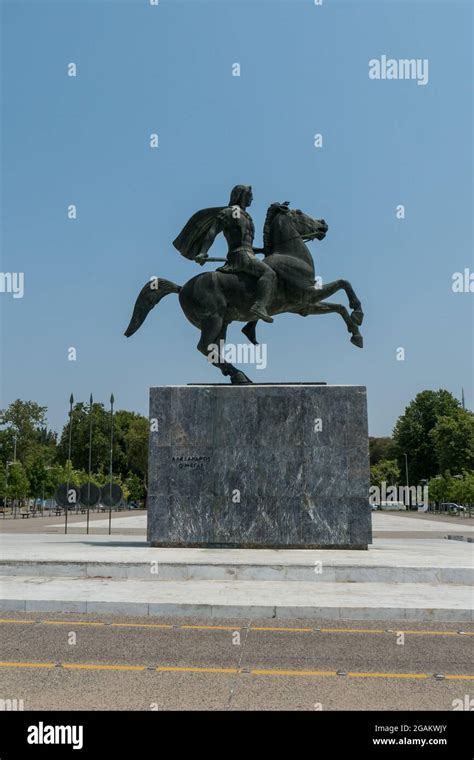 Statue Alexander Great Thessaloniki City Hi Res Stock Photography And
