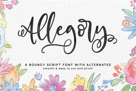 Allegory A Fun And Curly Script Font 83575 Calligraphy Font