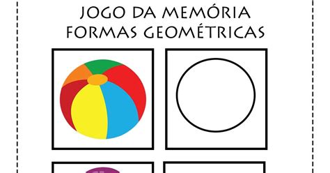 Reconhecer as formas geométricas para que estabeleçam relação com os objetos atividades coloridas para educação infantil: Tem novidade! Jogo da Memória Formas Geométricas para ...