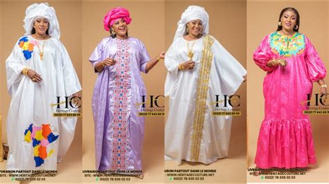 Héritage Couture Grand Boubou And Robes Sénégalaises Youtube