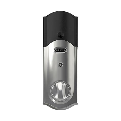 Schlage Connect Smart Deadbolt With Alarm With Camelot Trim Z Wave Enabled