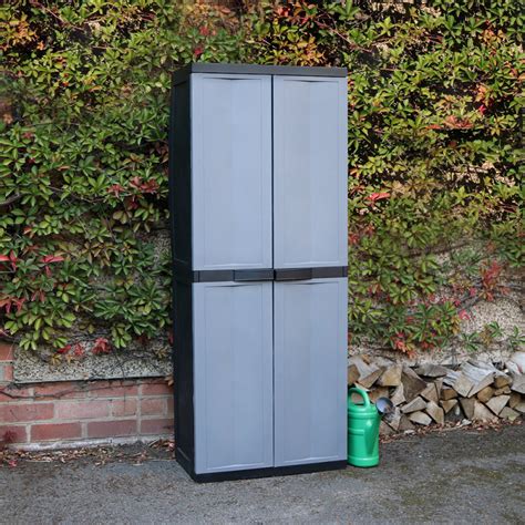 Large Garden Storage Cabinet Dark Grey Freitaslaf Net Ltd