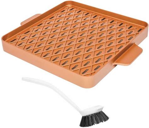 Copper Chef Copper Barbecue Grill Pan Griddle 12 Square X Design Non