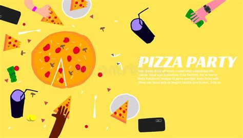 Pizza Party Stock Illustrations 9494 Pizza Party Stock Illustrations