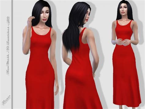The Sims Resource Simple Sundress By Pizazz • Sims 4 Downloads