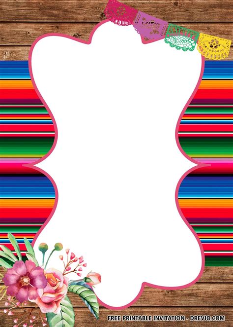 Browse more bunny birthday invitation vectors from istock. 10 Mexican Invitation Template in 2020 | Free printable ...
