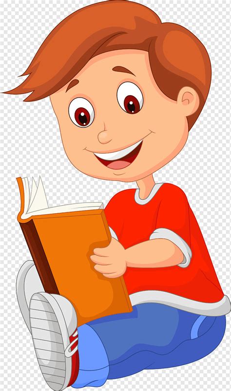 Cartoon Reading Reading Child Hand Comic Book Png Pngwing