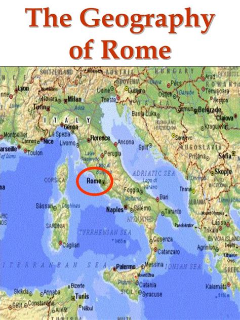 Ppt The Geography Of Rome Powerpoint Presentation Free Download Id