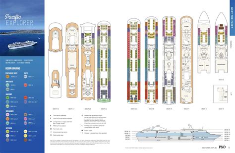 PACIFIC EXPLORER DECK PLANS P O Cruise Ship Deck Plans