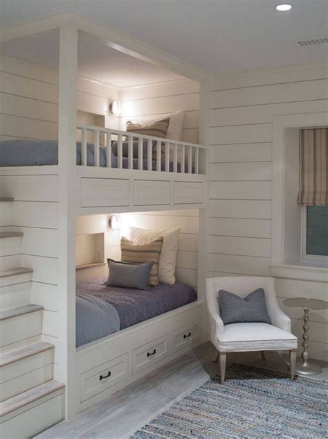 In this space, we love the dresser drawers between the bunks, and the pull out drawers below beneath the. Built In Wall Bunk Beds...these are the BEST Bunk Bed ...