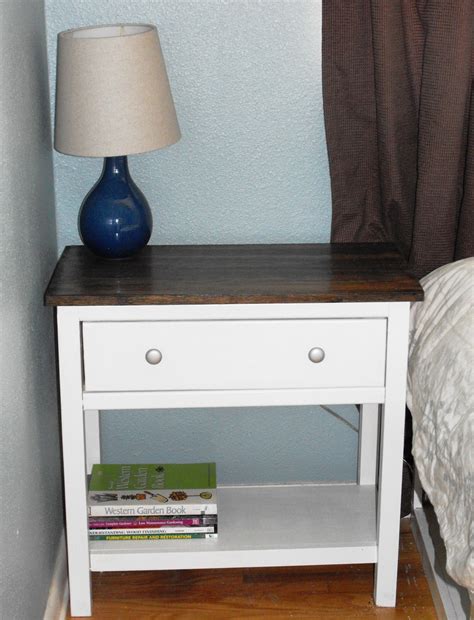 Add the side trim boards. Ana White | Farmhouse Bedside Table - DIY Projects