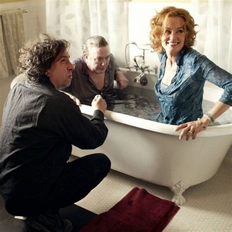 The story follows a son who seeks to separate truth from fiction in his father's tall tales. Tim Burton, Jessica Lange & Albert Finney on the set of ...