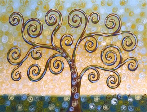 Curly Trees Art Print Awakening 8 X 10 Giclee Print Etsy