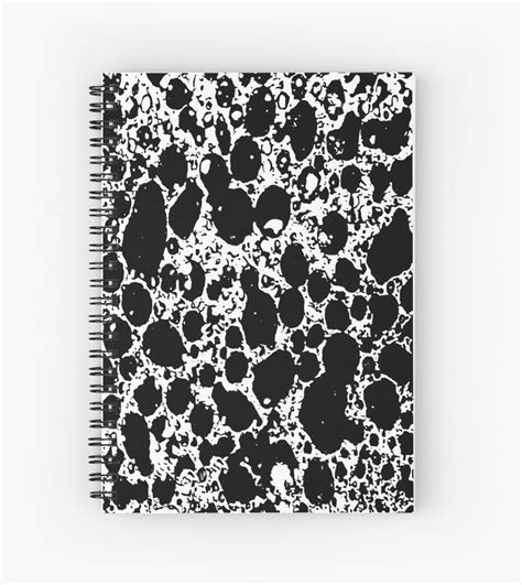 Black And White Abstract Print Spiral Notebook By Dflc Prints Black