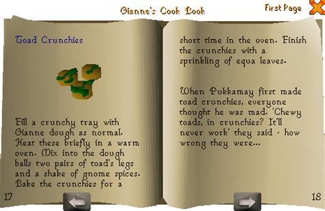 Filegiannes Cook Book Interface 9png Osrs Wiki