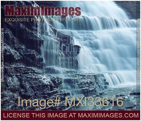 Photo Of Beautiful Cascade Waterfall Dynamic Closeup Nature Scenery