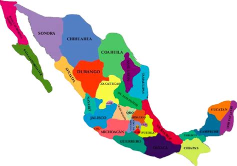 Mapa Republica Mexicana Png Images