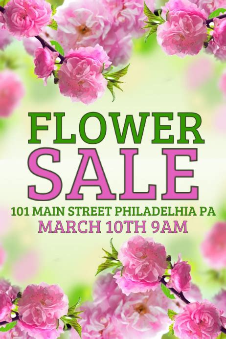 Flower Sale Template Postermywall