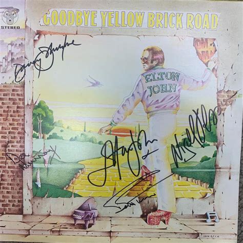 Elton John Goodbye Yellow Brick Road Signed Album