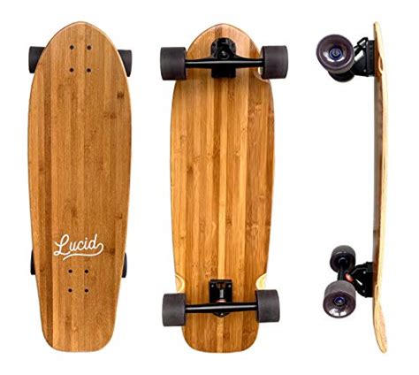 Lucid 33 Bamboo Old School Cruiser Longboard Skateboard Complete Setup