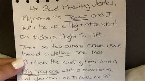 Flight Attendant Writes Kind Note To Deaf Teen Passenger Flying Alone For 1st Time Backyardbend