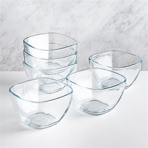 Libbey Serve It Glass Individual Serving Bowl Set Of 6 Clear Kitchen Stuff Plus