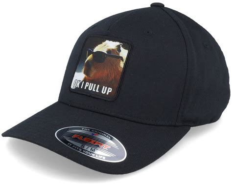 Ok I Pull Up Capybara Black A Frame Flexfit Iconic Cap Hatstore Co Uk