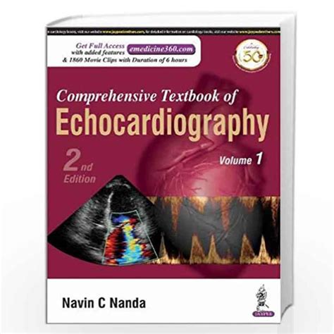 Comprehensive Textbook Of Echocardiography By Nanda Navin C Buy Online