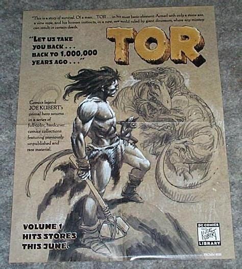 Original Dc Comics Tor Caveman Prehistoric Dinosaur Promo Poster Joe
