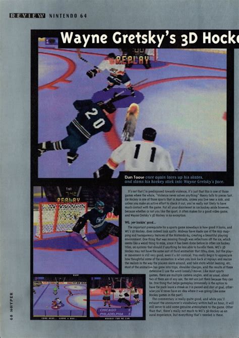 Scan Of The Review Of Wayne Gretzky S 3D Hockey Published In The