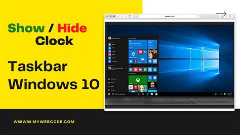 How To Hide Clock In Taskbar Windows 10