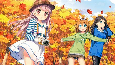 Anime Girls Autumn Wallpapers Wallpaper Cave