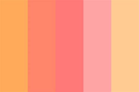 Peachy Palette Color Palette Peach Color Palettes Color Psychology