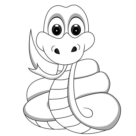 Snake Coloring Page For Kids Pictures Animal Place