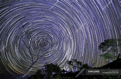Stars In Spiral At Night Sky Long Exposure — Traveling Scenics