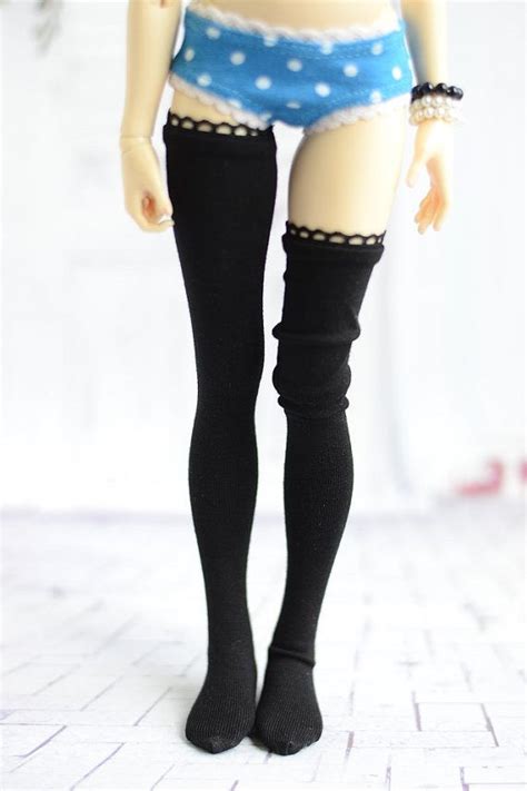 Black Basic Stockings For Doll 14 Slim Msd Minifee Bjd Stockings