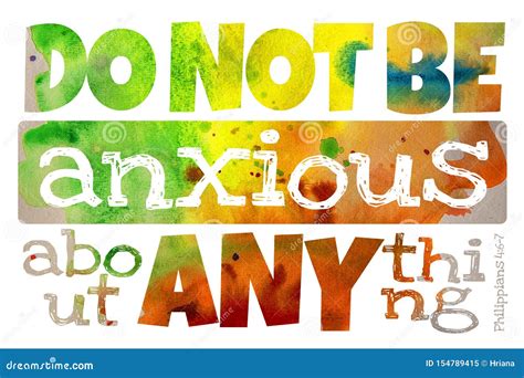 Do Not Be Anxious About Anything Philippians 46 Poster With Bible