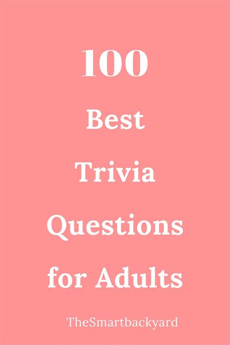 Trivia Questions For Adults Img Random Trivia Questions Trivia