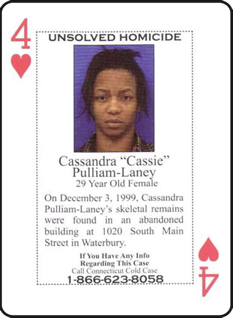 Connecticut Releases 4th Deck Of Cold Case Playing Cards For Inmates