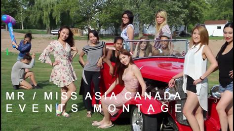 MR MISS ASIA CANADA EVENTS MONTAGE YouTube