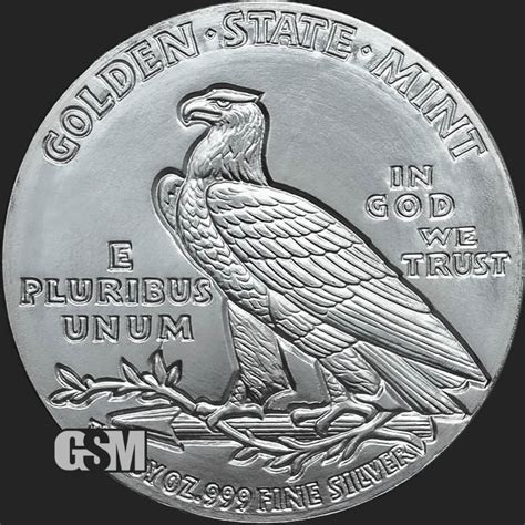Incuse Indian 1 Oz Silver Round 1 Oz Silver Coin