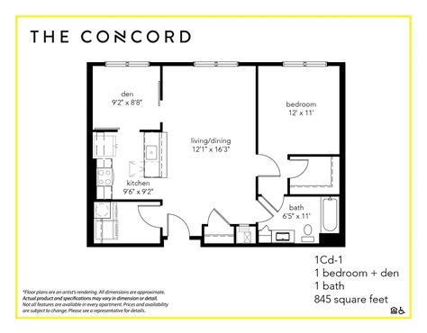 North Wilmington De Apartments The Concord Floor Plans